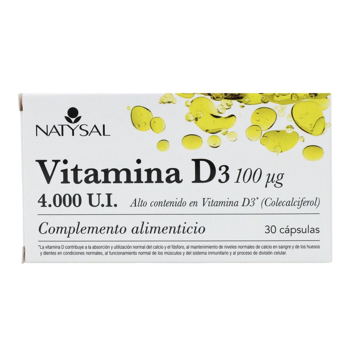 Vitamina D3 30 Capsulas Natysal