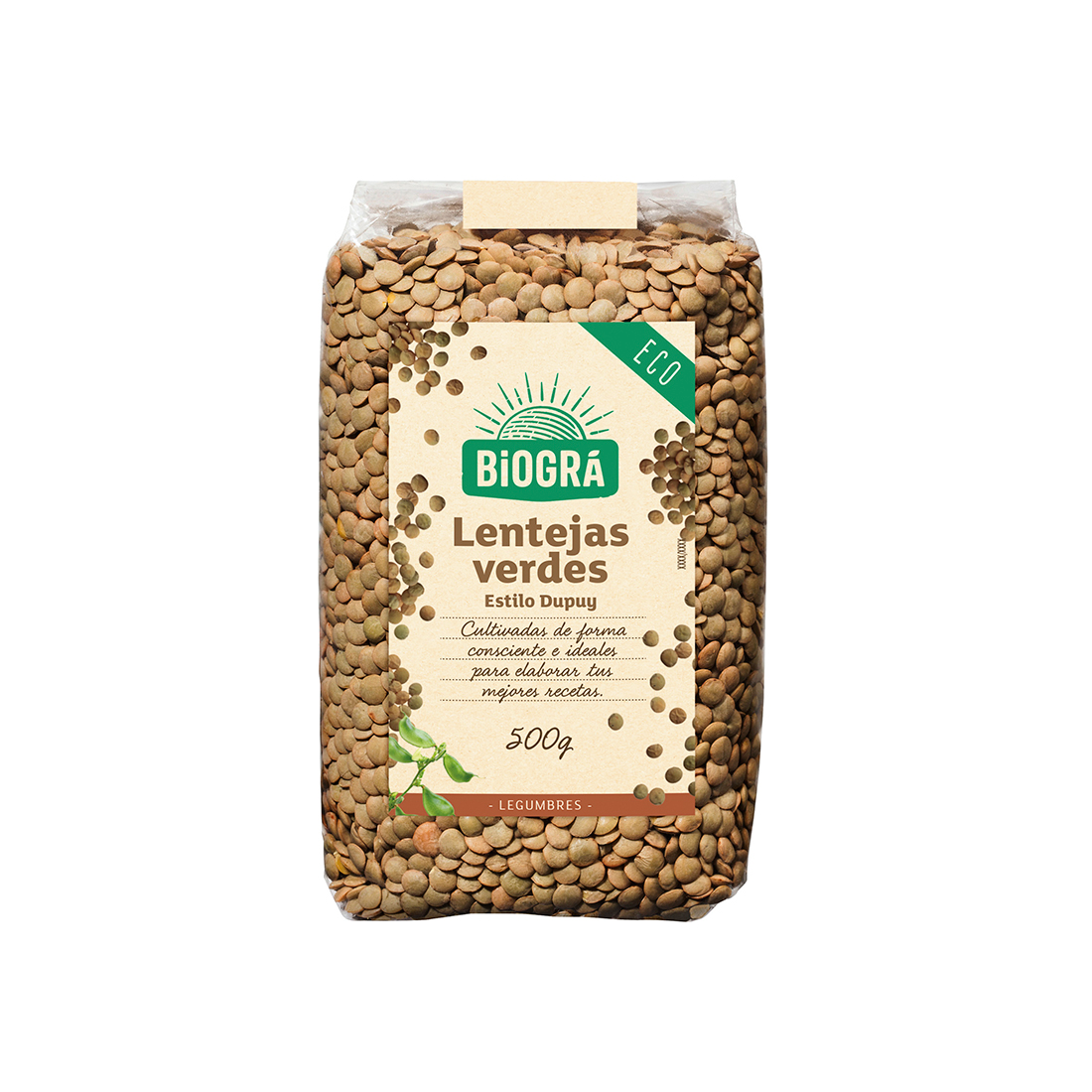 Lentejas Verdes Bio 500 g Biográ