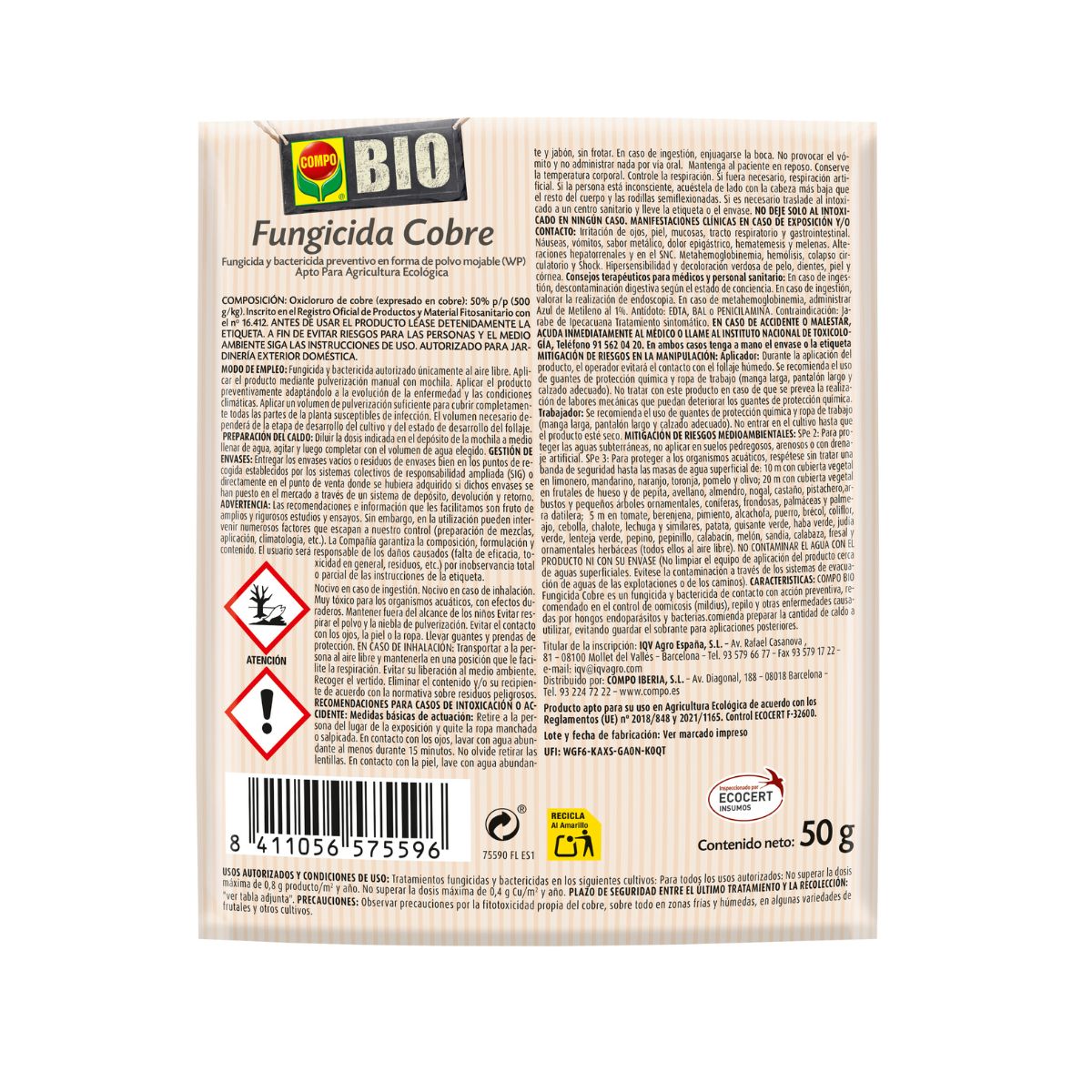 Compo Bio Fungicida Cobre  250 g