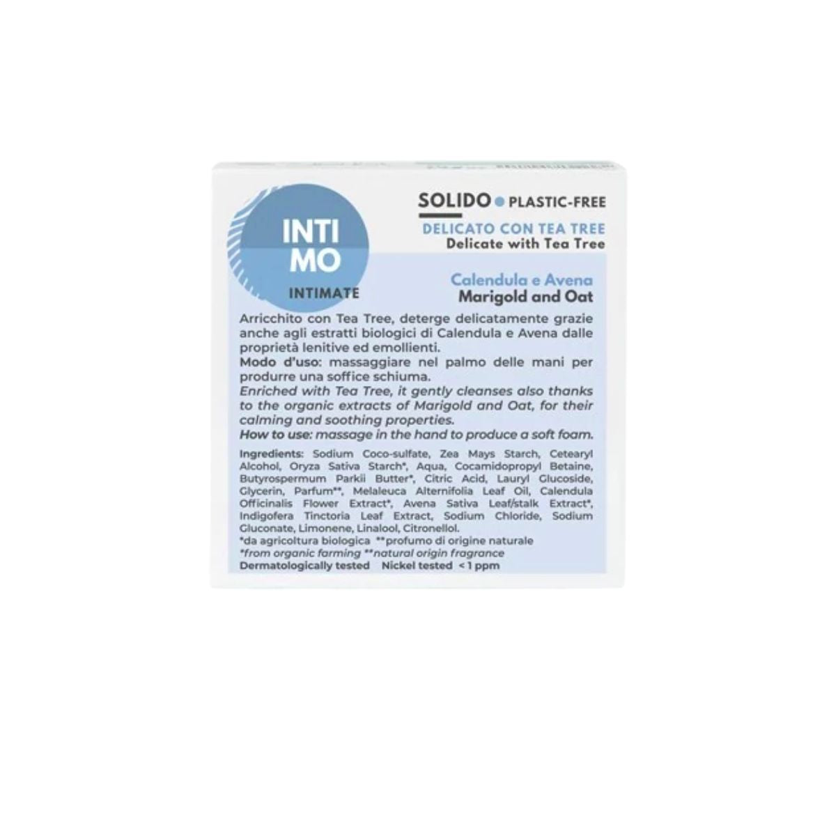 Detergente íntimo sólido Sin residuo 64gr Ecologico Officina Naturae