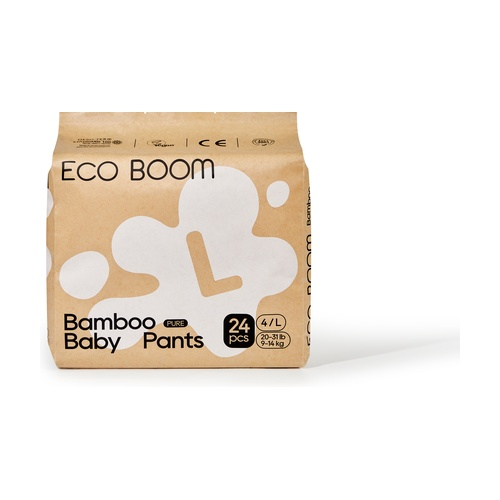 Pants de bambú Pure Ecoboom talla L 24 uds