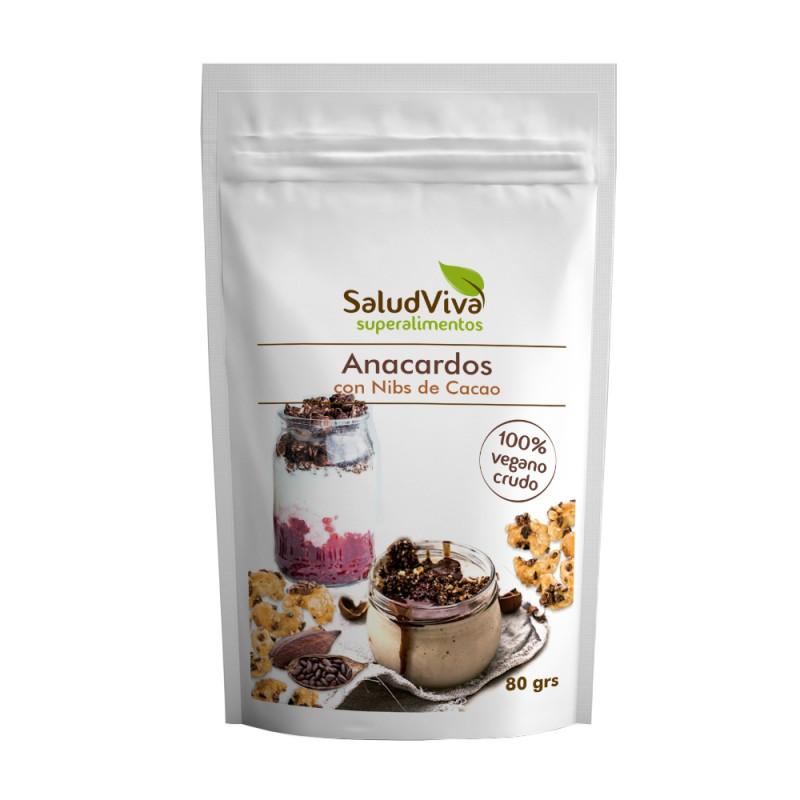 Anacardos con nibs de cacao Salud Viva 80 g