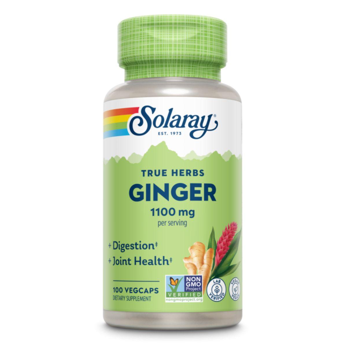 GINGER ROOT 1100 MG 100 cápsulas Solaray