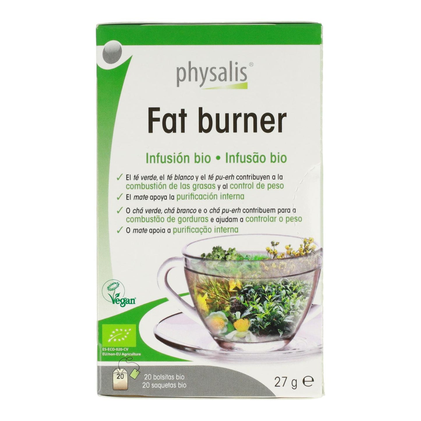 Infusión quemagrasas Fat burner Physalis 20 bolsitas