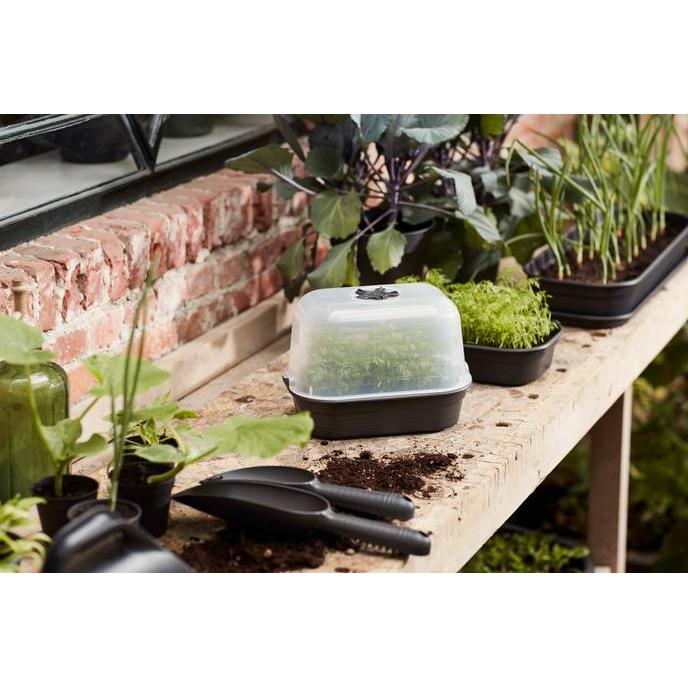 Mini invernadero de cultivo con semillero y cubierta Green basics Elho S