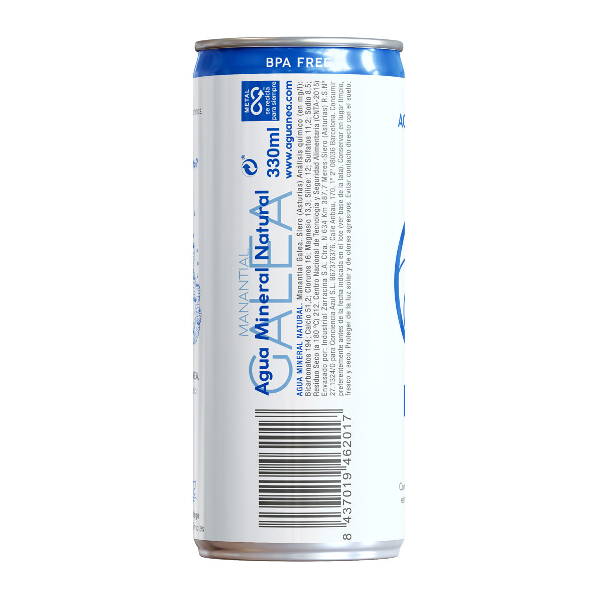 Agua Mineral Natural en Lata NEA 330 ml