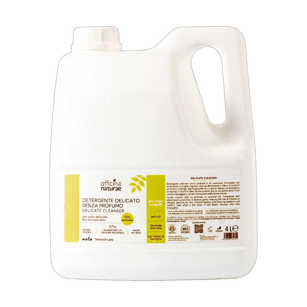 Limpiador delicado sin fragancia Natù Officina Naturae 4 L