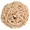 Trixie Pelota Mimbre, con Cascabel, 4 cm