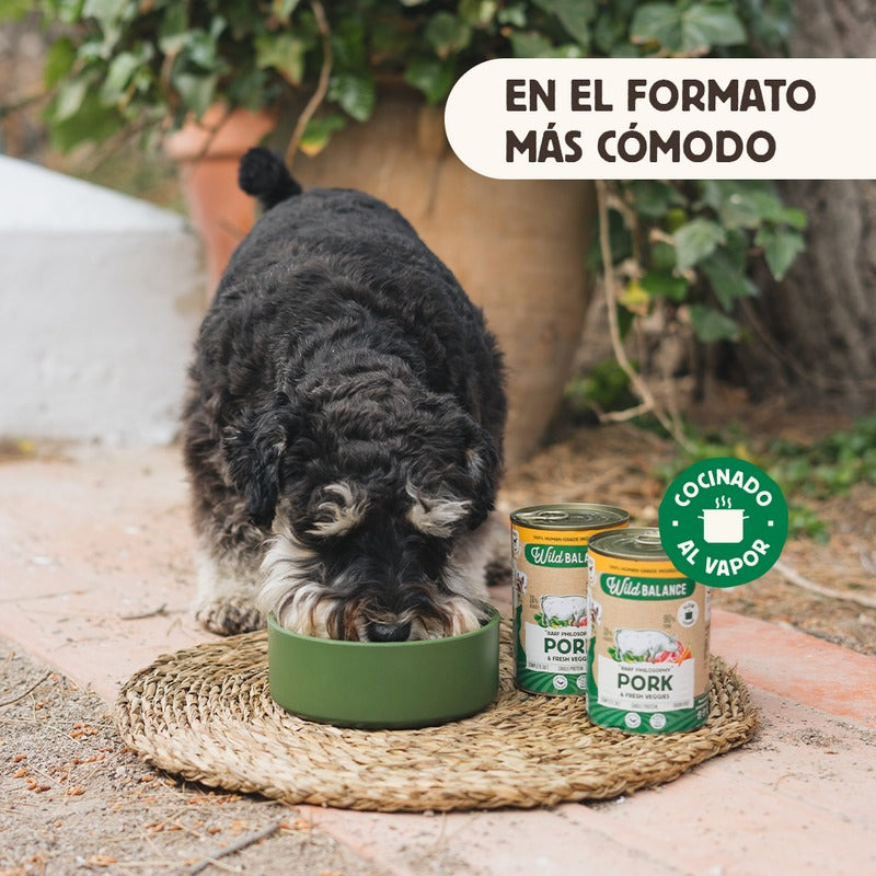 Pack Cerdo y verduras BARF para perros 6x400 g Wild Balance