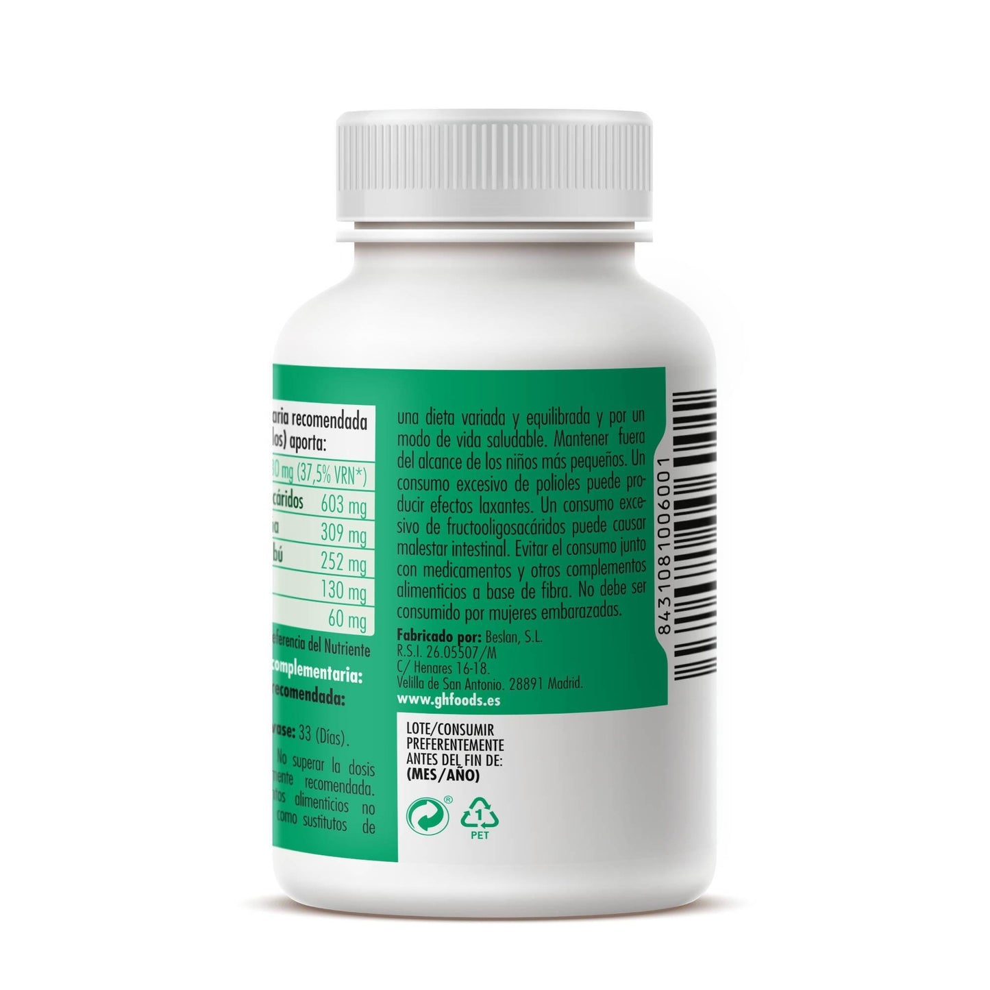 GHF Corazon de Piña con anis 100 comprimidos masticables de 600 mg