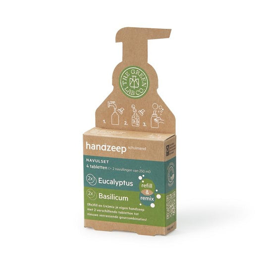Set recambios Jabón de manos Eucalipto y Albahaca (4 pastillas) The Green Lab