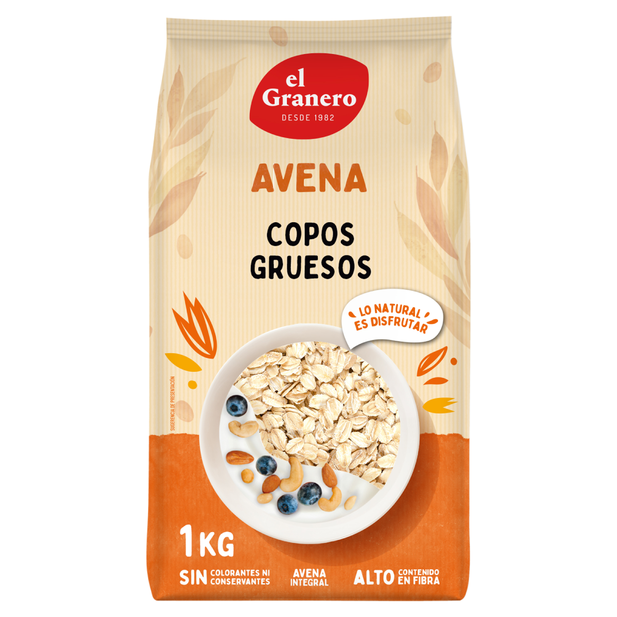 Copos Avena Integrales 1 Kg Granero