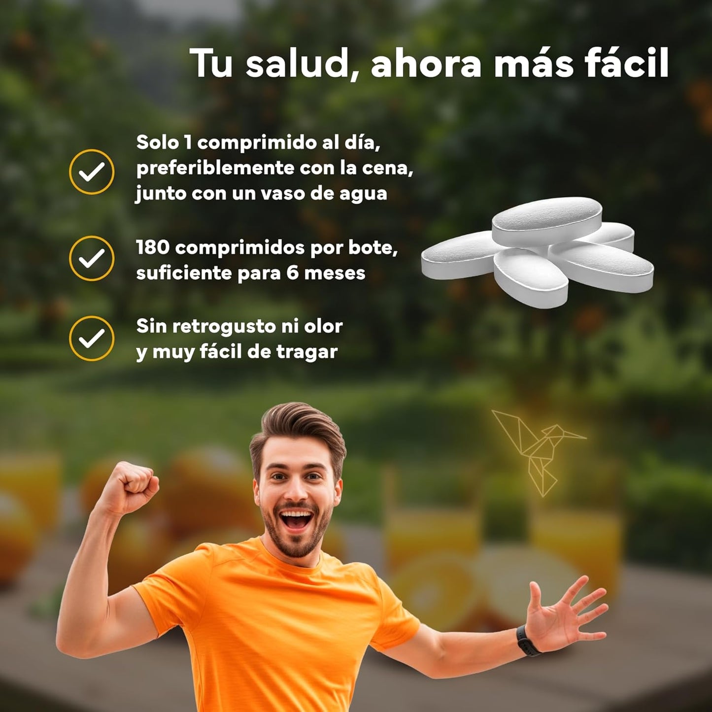 Vitamina C con Zinc Bioflavonoides y Rosa Mosqueta Sevens Nutrition 180 cápsulas