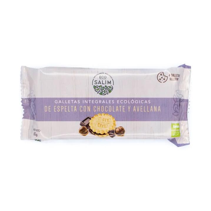 Galletas espelta rellenas chocolate Eco-Salim, 80 g