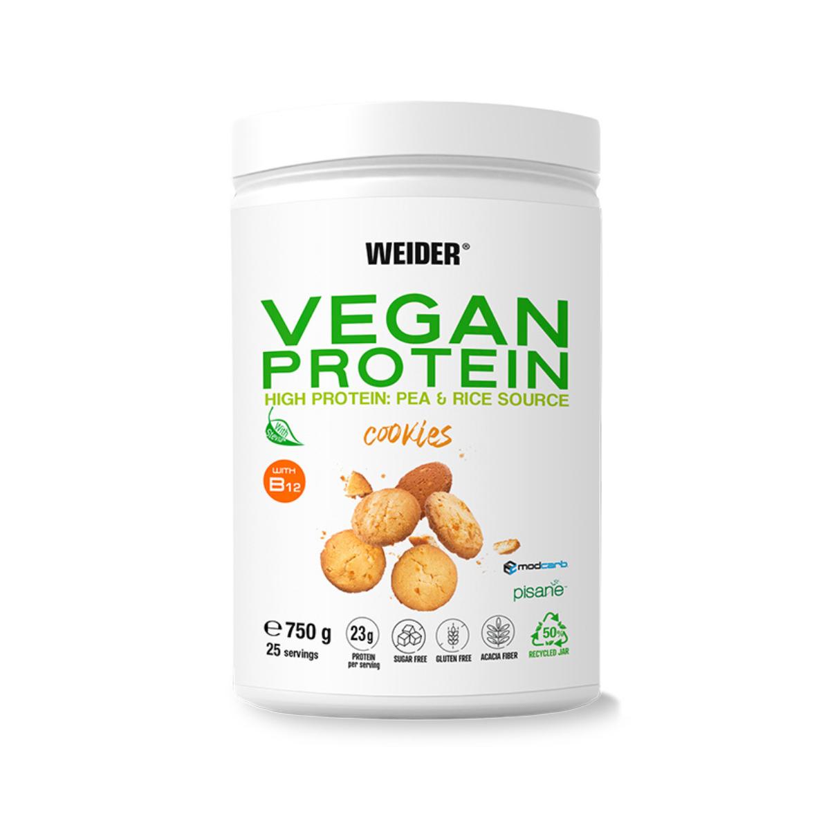 Vegan Protein - Cookies, 750g. Weider