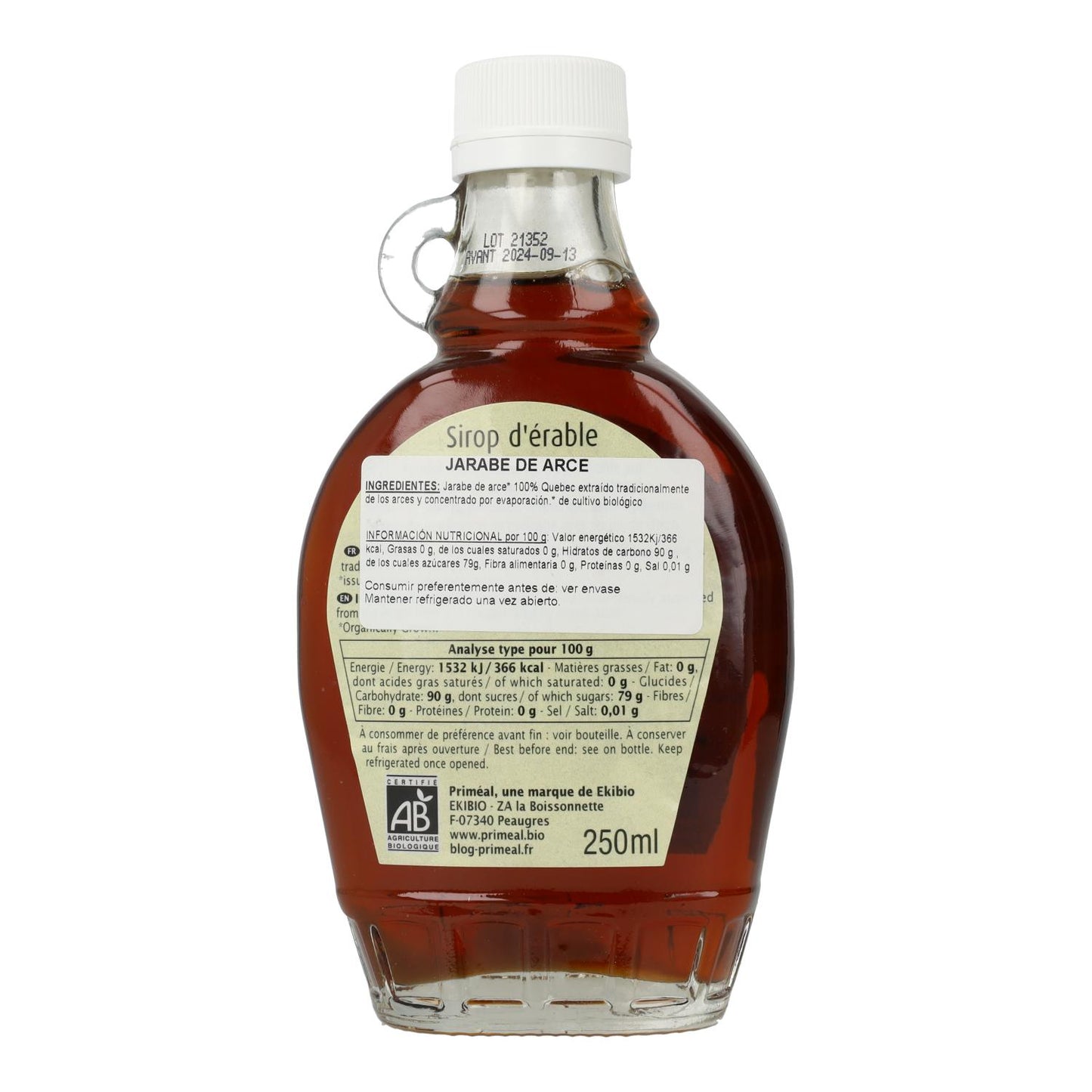 Sirope de Arce Grado C Priméal 250ml