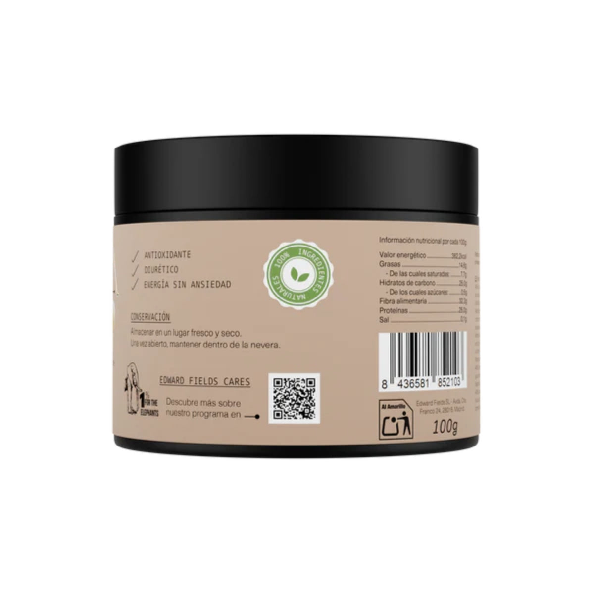 Té Matcha Premium con Cacao, Edward Fields Tea, 100g