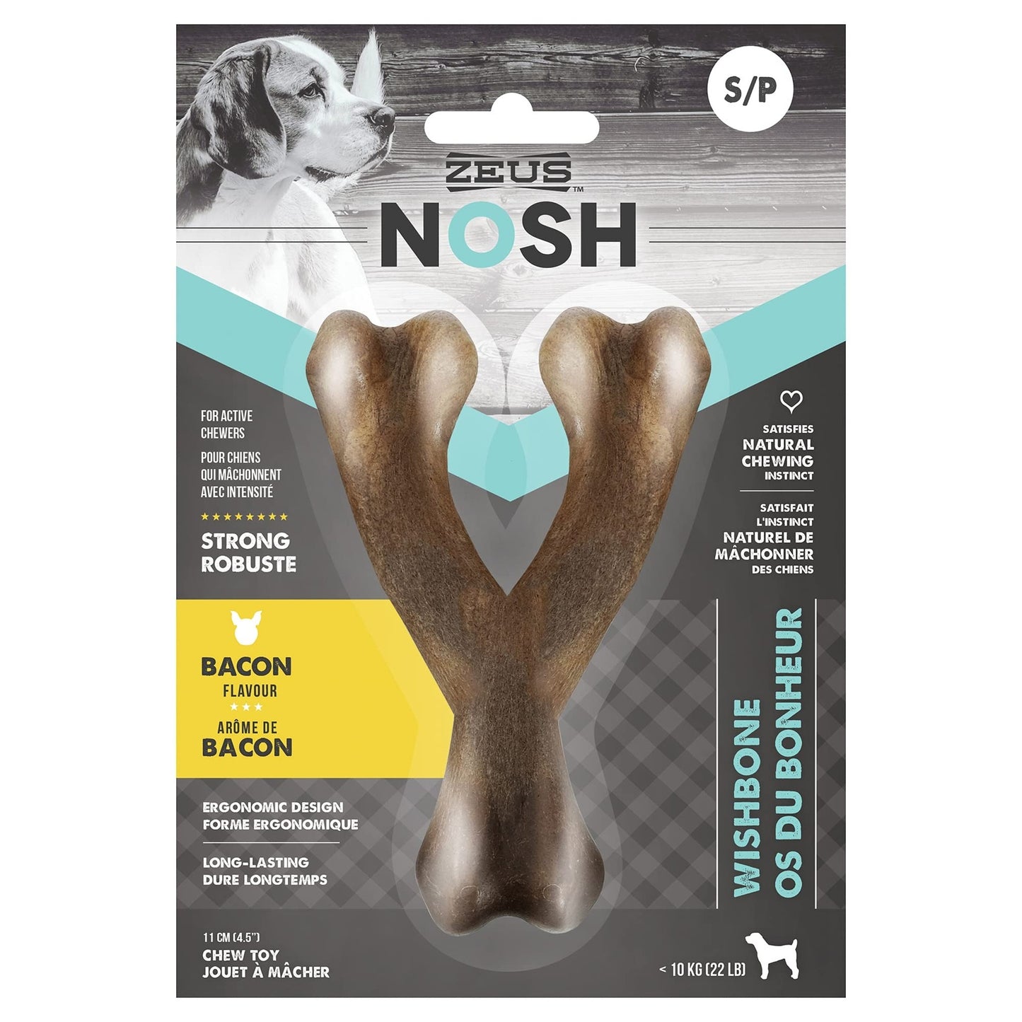 Zeus Nosh Strong Hueso Y, Bacon S, 11cm