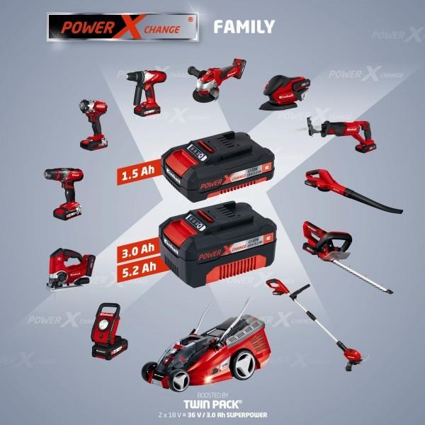 Kit Einhell Power X Change Taladro TE-CD 18-2 Li-i + Multilijadora TE-OS 18 Li