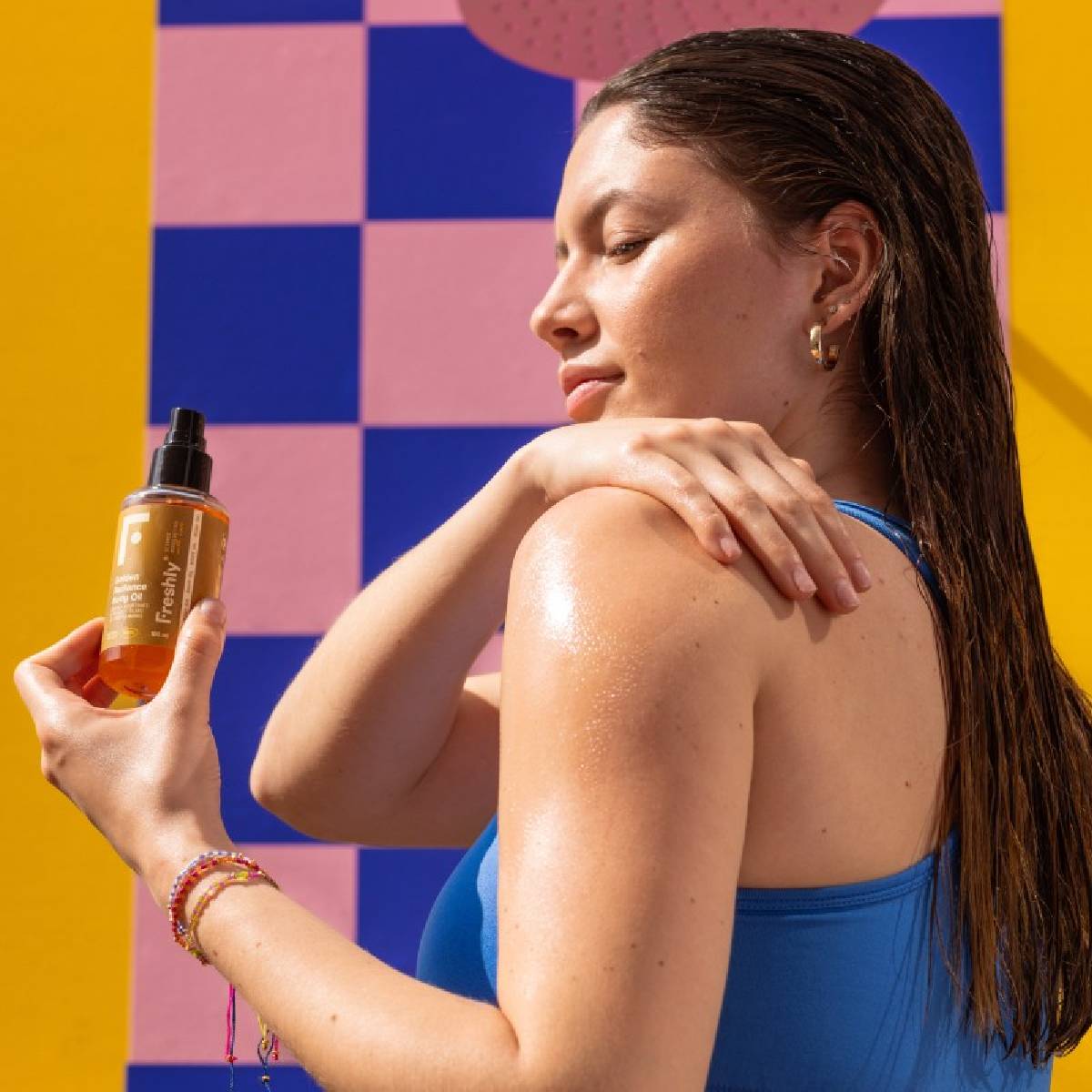 Pack 2x Aceite Corporal Golden Radiance Freshly 200ml