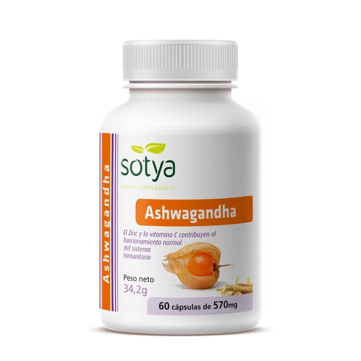 Ashwagandha 570 mg Sotya 60 Capsulas