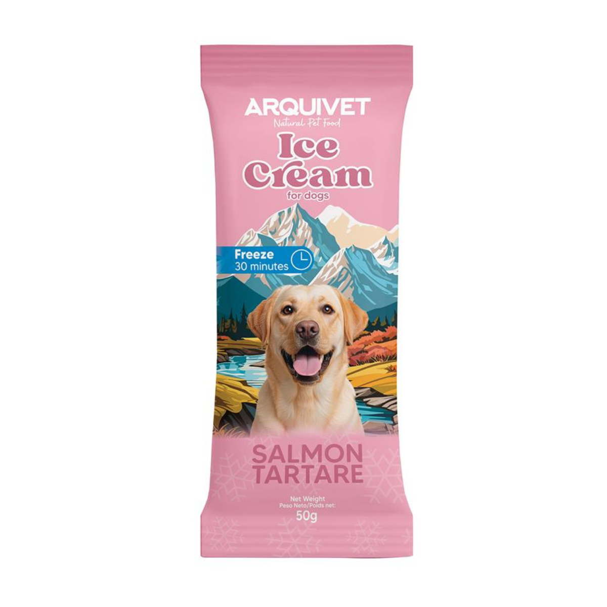 Ice Cream Helado de Tartar de Salmón para perros Arquivet 50 g