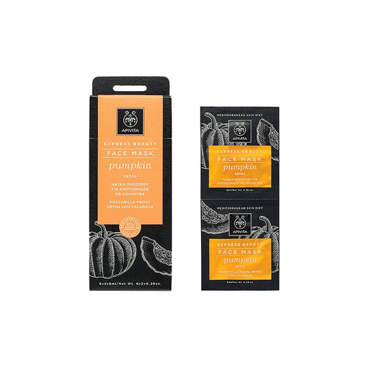 Mascarilla detox Express Beauty Apivita 2 x 8 ml