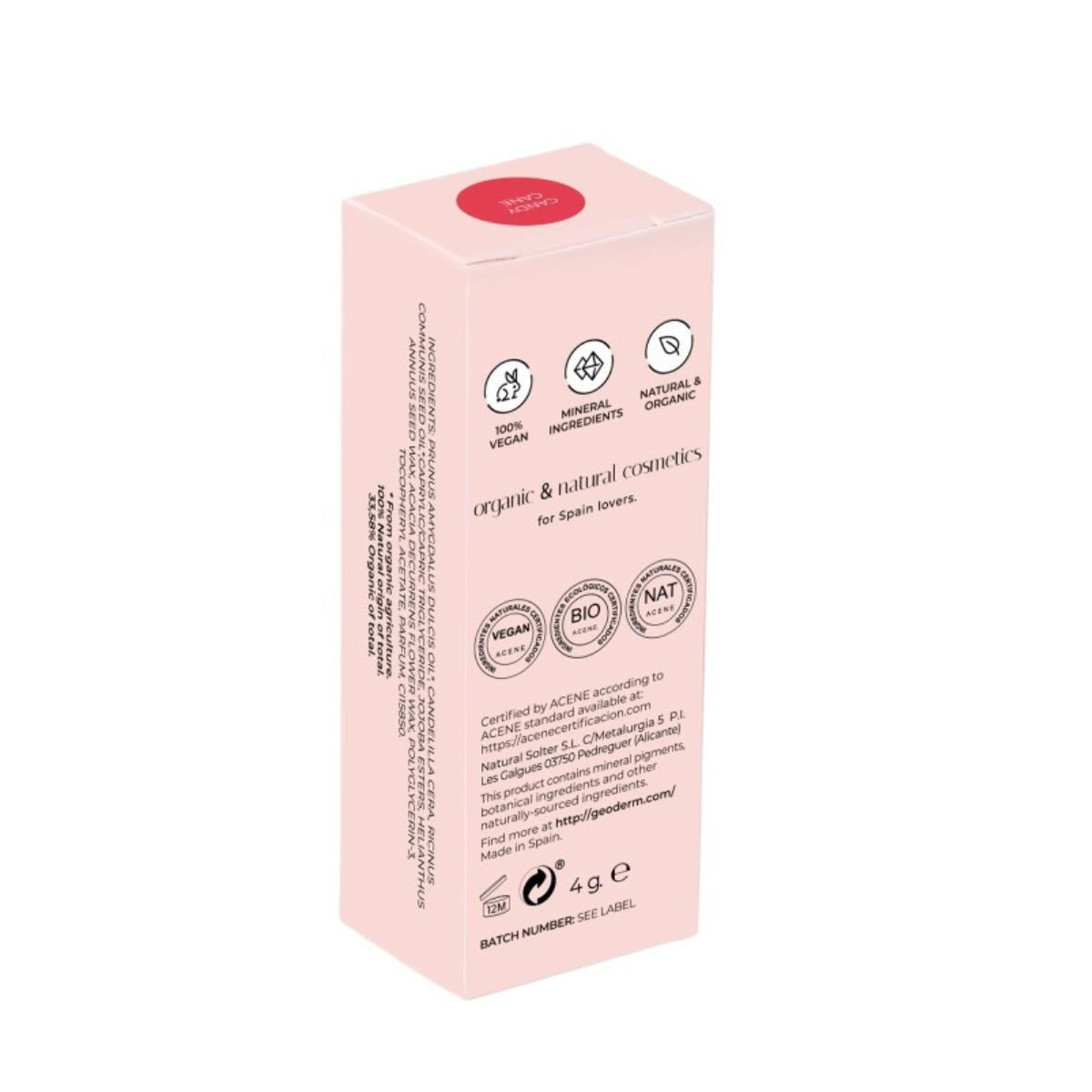 Lipstick Candy Cane/Rojo Anaranjado Geoderm 4 g