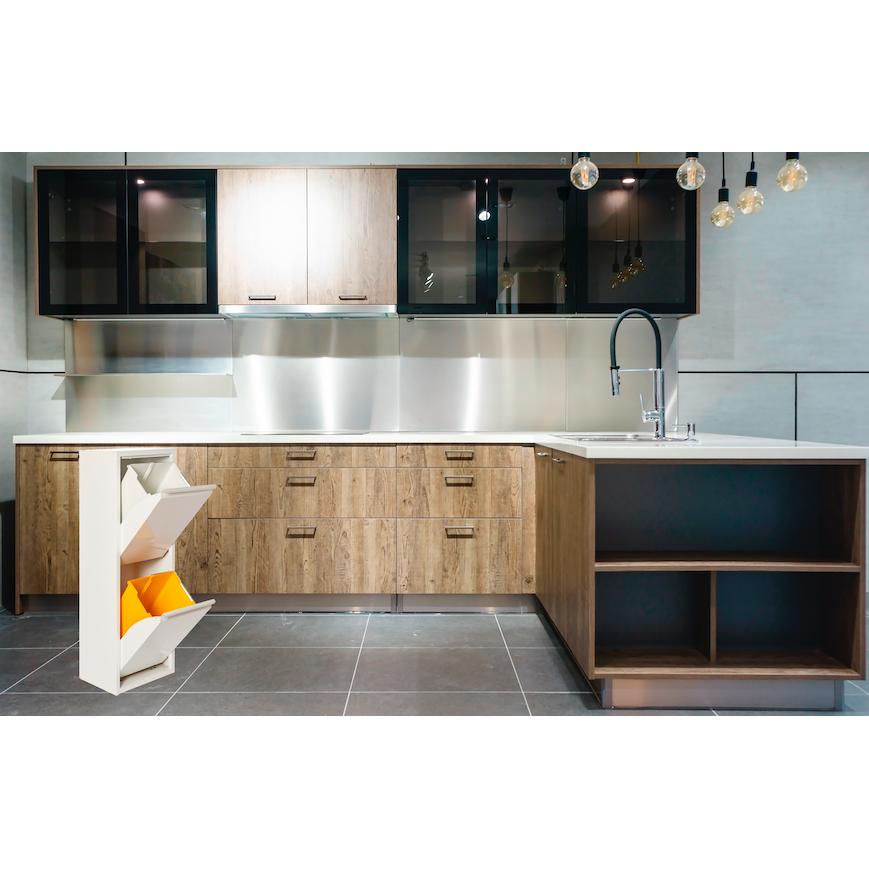 Armario para reciclaje metálico PAT 2 Blanco