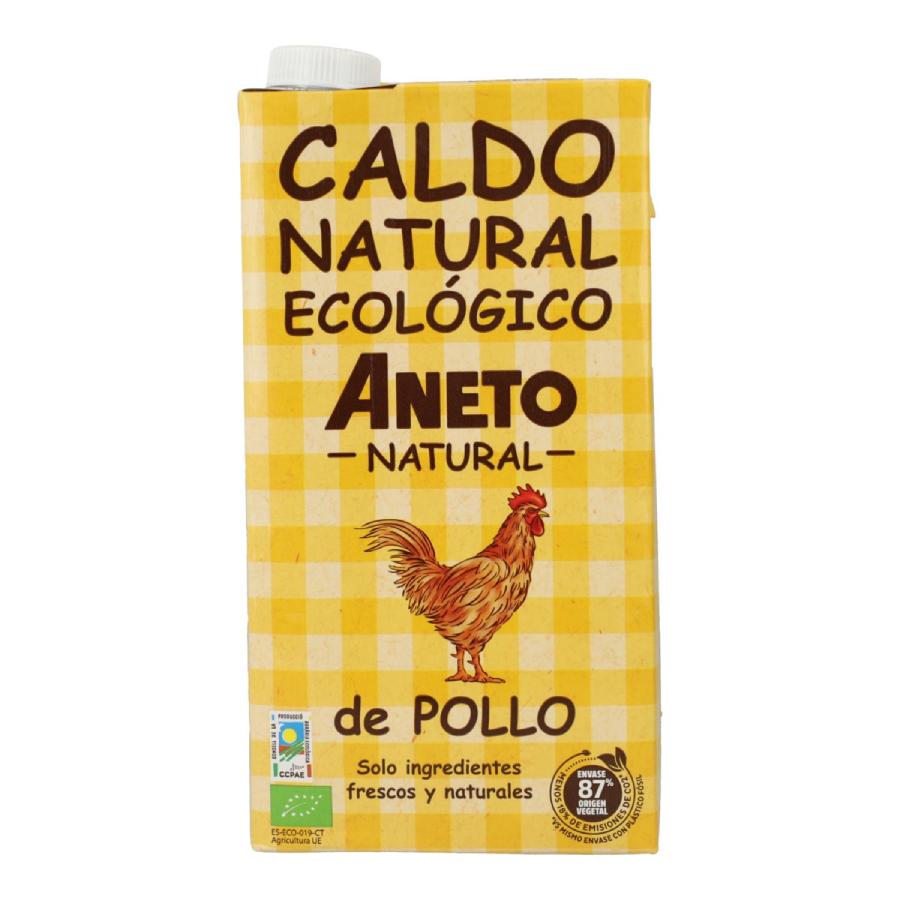 Pack Caldo Natural de Pollo Eco 1L  + GRATIS Caldo de Pescado Eco 1L  Aneto