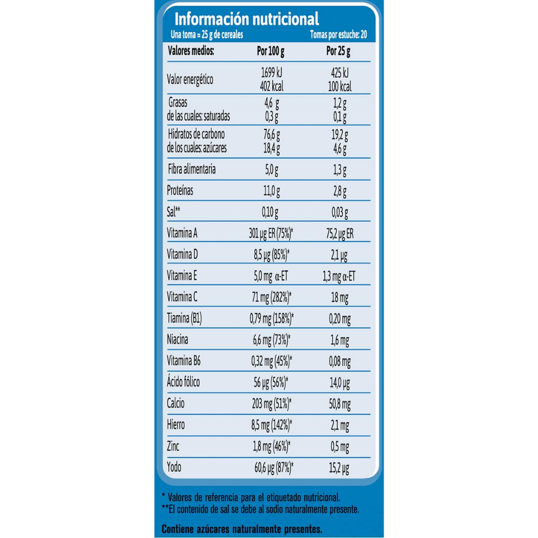 Papilla de 8 cereales 0% azúcares añadidos Gerber 475 g