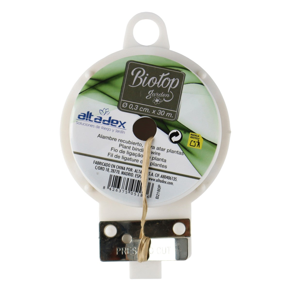 Alambre recubierto en papel Biotop 30 m, 3 mm