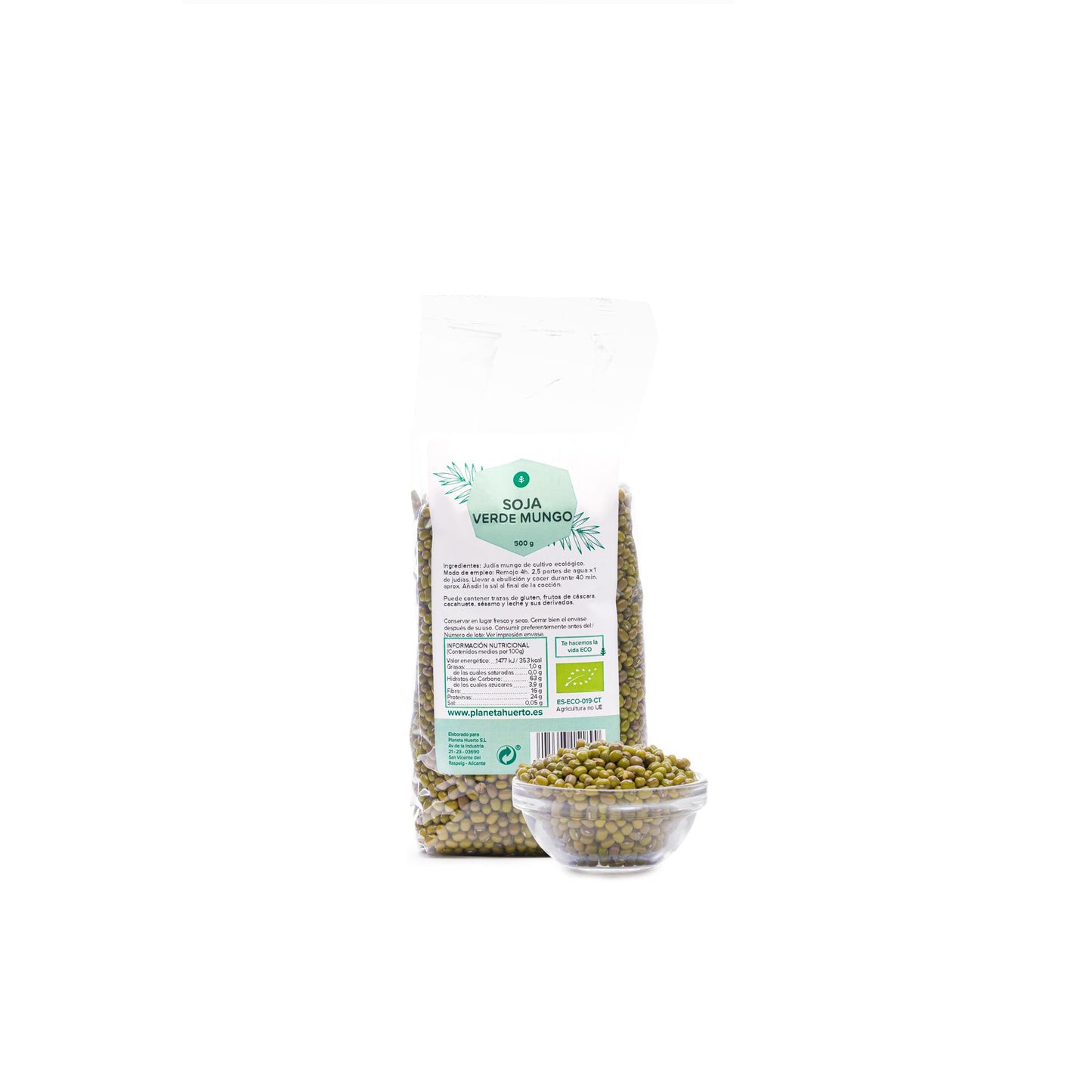 Soja verde mungo ECO Planeta Huerto 500 g