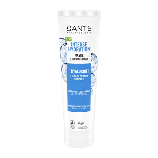 Mascarilla capilar 1 min hidratacion intensa hialuronico Sante 150 ml