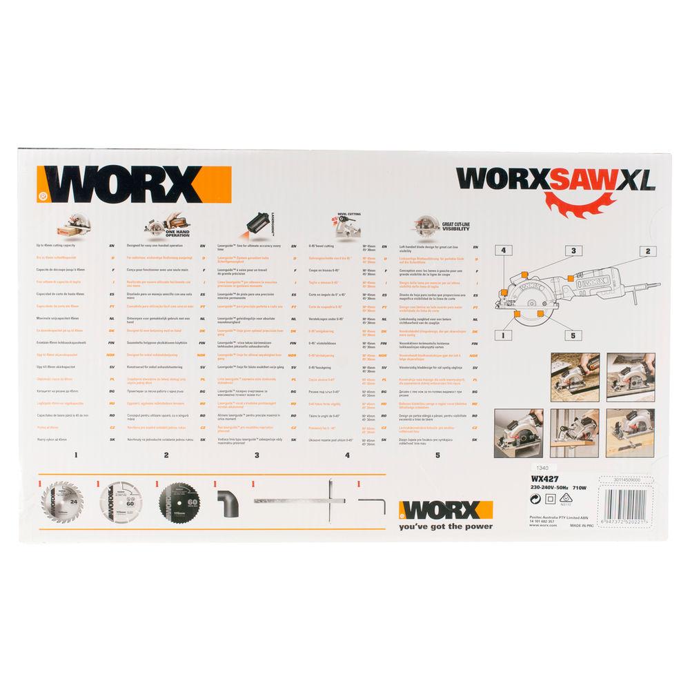 Sierra circular Worx WorxSaw XL 710W WX427