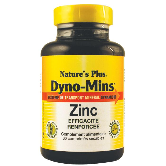 Dyno-Mins Zinc 15 mg Nature's Plus 60 comprimidos
