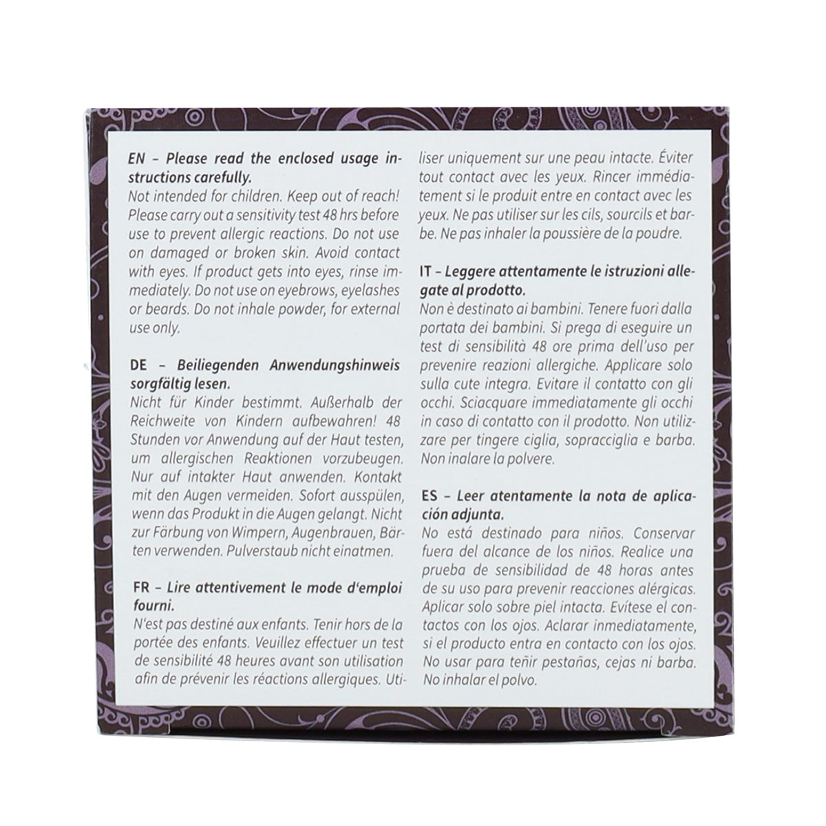 Tinte natural castaño oscuro Khadi