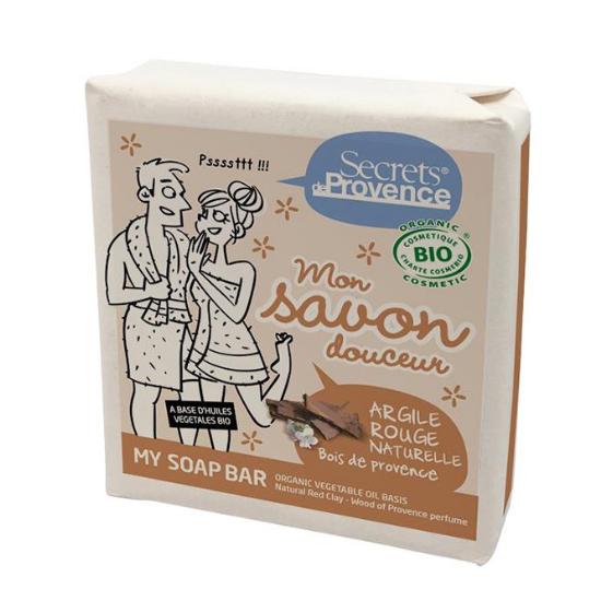 Jabón pastilla arcilla roja Secrets de Provence 100 g