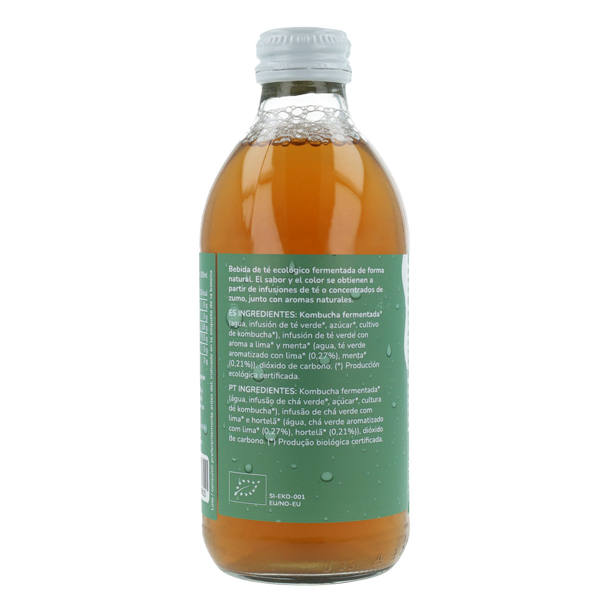 Kombucha ECO té verde y lima Planeta Huerto 330 ml