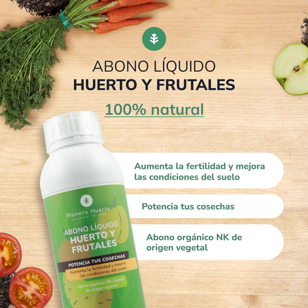 Abono Líquido Huerto y Frutales Planeta Huerto 1 l