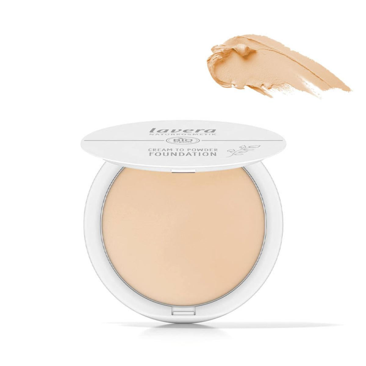 Maquillaje en polvo crema foundation - 01 Light, Lavera 10.5 g