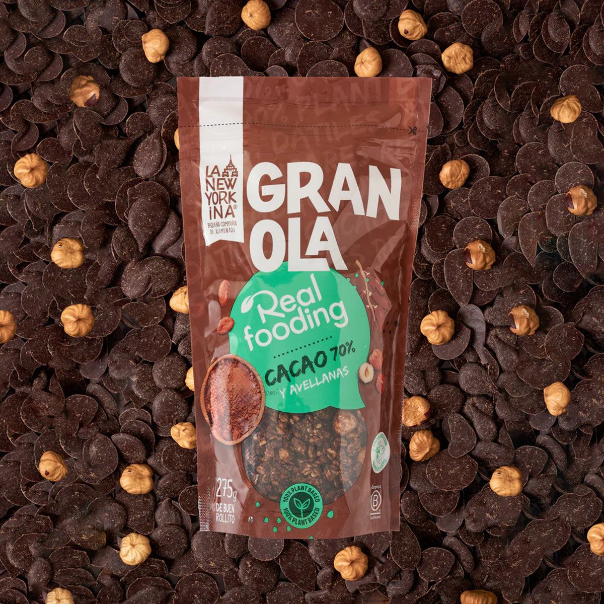 Granola Realfooding Cacao 70% La Newyorkina 275 g