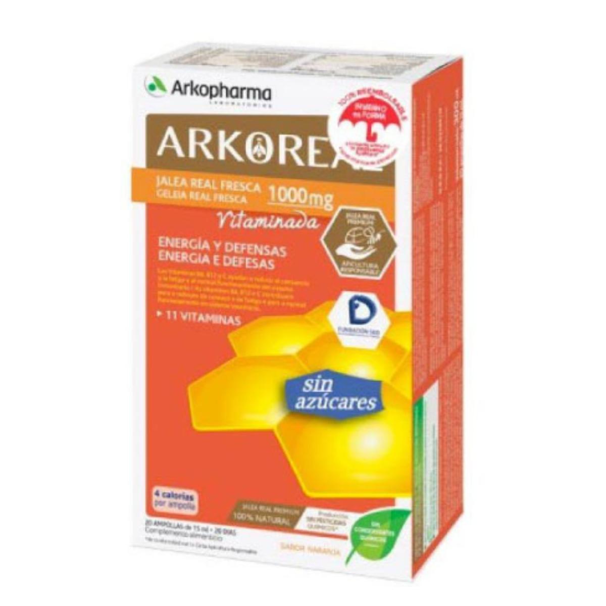 Arkopharma Arkoreal jalea real light 100mg 20amp.