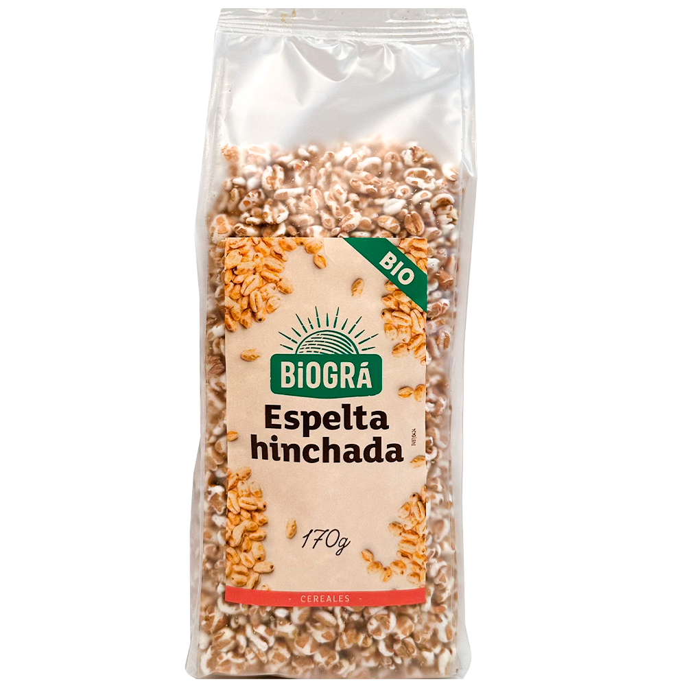 Espelta Hinchada Sin Azúcar y Sin Miel BIO Biogra, 170 g