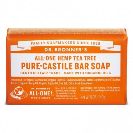 Jabón en pastilla Árbol del Té Dr. Bronners 140 g