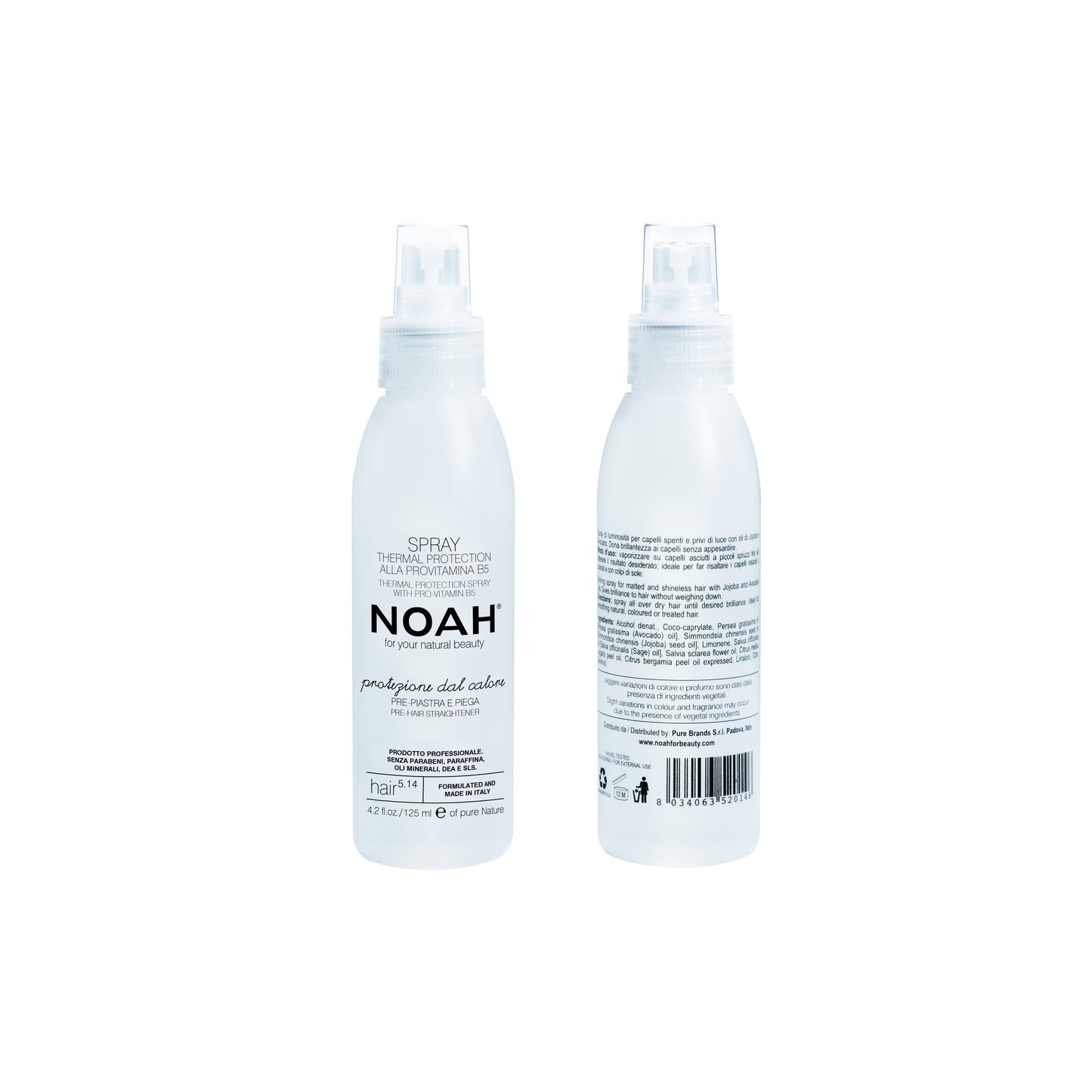 Spray protector del calor con provitamina B5 5.1 Noah 125 ml