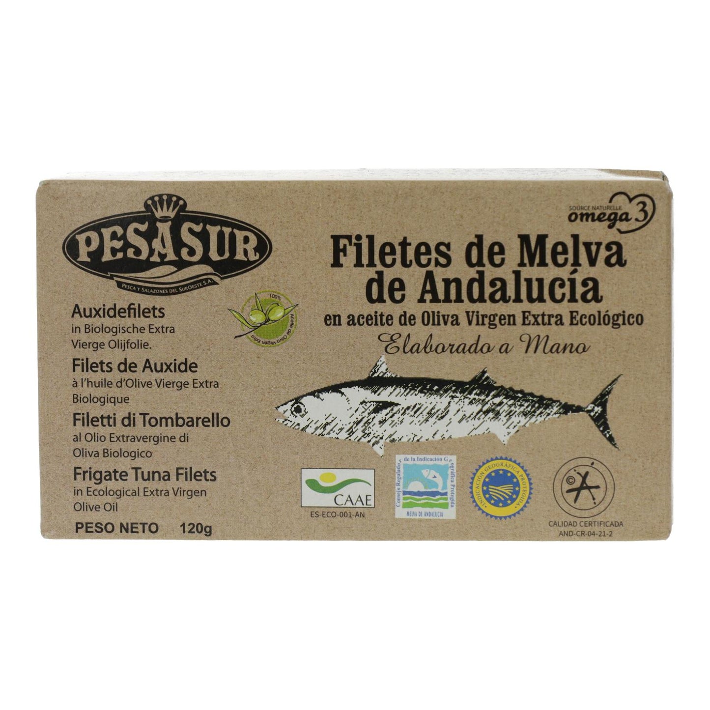 Filete melva lata eco Pesasur 125g