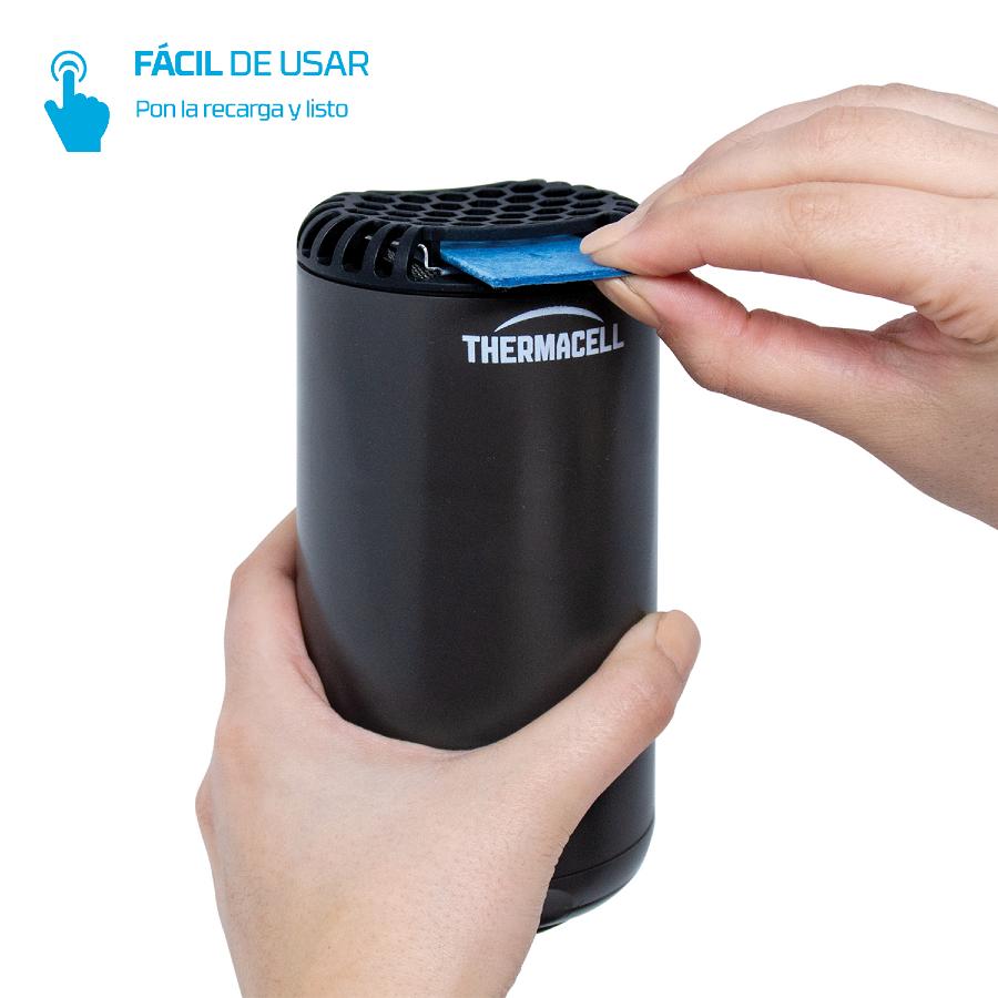 Difusor Anti Mosquito Negro exterior, inalámbrico, hasta 20 m2 sin olor ni ruido de Thermacell®