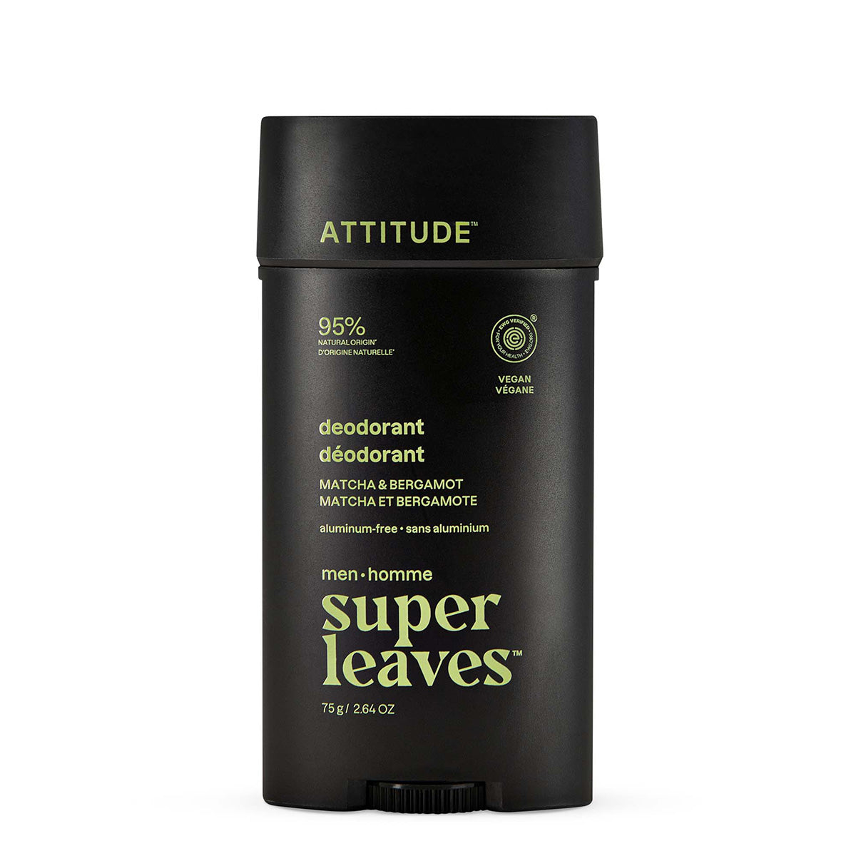 Super leaves men Desodorante Matcha & Bergamot 75 g
