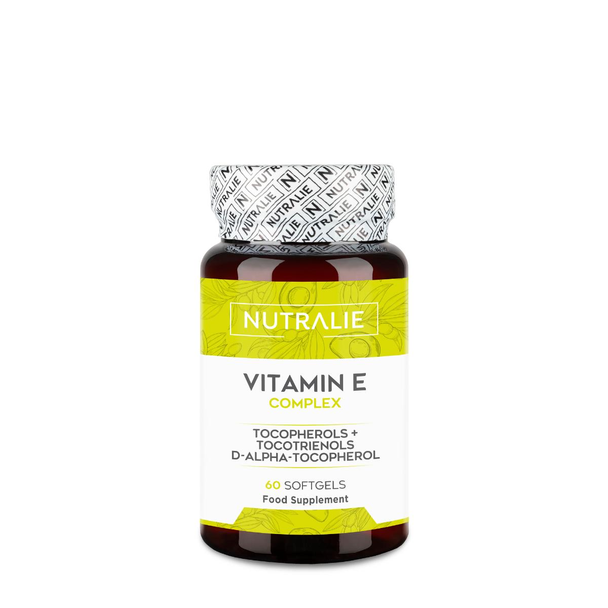 Nutralie Vitamina E Complex con Tocotrienoles y Tocoferoles 60 Cápsulas